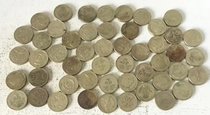50 British 1 Pound Coins Great Britain England English Lot Money UK Quid Circ - Picture 1 of 4