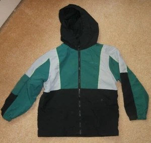 KIDS Brand Jacket Size 7/8 Lightweight Hooded Windbreak Jacket Kids green/black - Picture 1 of 2