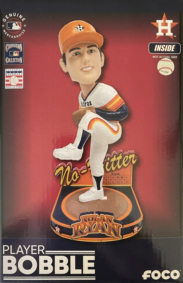 Nolan Ryan Houston Astros No Hitter Bobblehead #/100 - Image 1 of 1