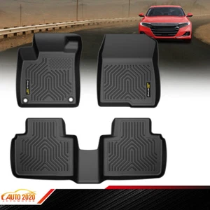 3D Floor Mats for 2018-2022 Honda Accord Sedan TPE Waterproof All Weather Liners - Picture 1 of 12