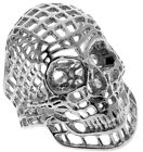 Mesh Skull Large Stainless Steel Men's ring size 9 T58