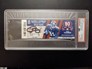 2014 Giants Vs Cowboys Odell Beckham Jr The Catch Full Ticket Stub Auto PSA - Picture 1 of 2