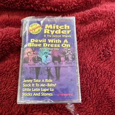 Sealed Cassette Mitch Ryder & Detroit Wheels Greatest Hits Flashback Label Foto 1 de 4