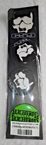 G59  MERCH $UICIDEBOY$ SUICIDEBOYS LOGO PINS BUTTON Set Of 3 - Picture 1 of 2