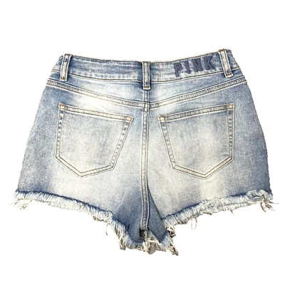 Pantalones Cortos de Jean Victoria Secret Corte Deshilachado Para Mujer 2 36 Pantalones Cortos de Denim Elastizados 36x3 Foto 1 de 4