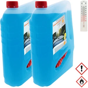 (2,20 EUR/l) 2 x Scheibenfrostschutz 5 Liter bis -30° C Trichter Scheibenklar - Bild 1 von 10