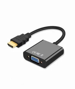 Full HD 1080P HDMI Stecker auf VGA Buchse Konverter Adapter Kabel für PC Laptop HDTV - Bild 1 von 12