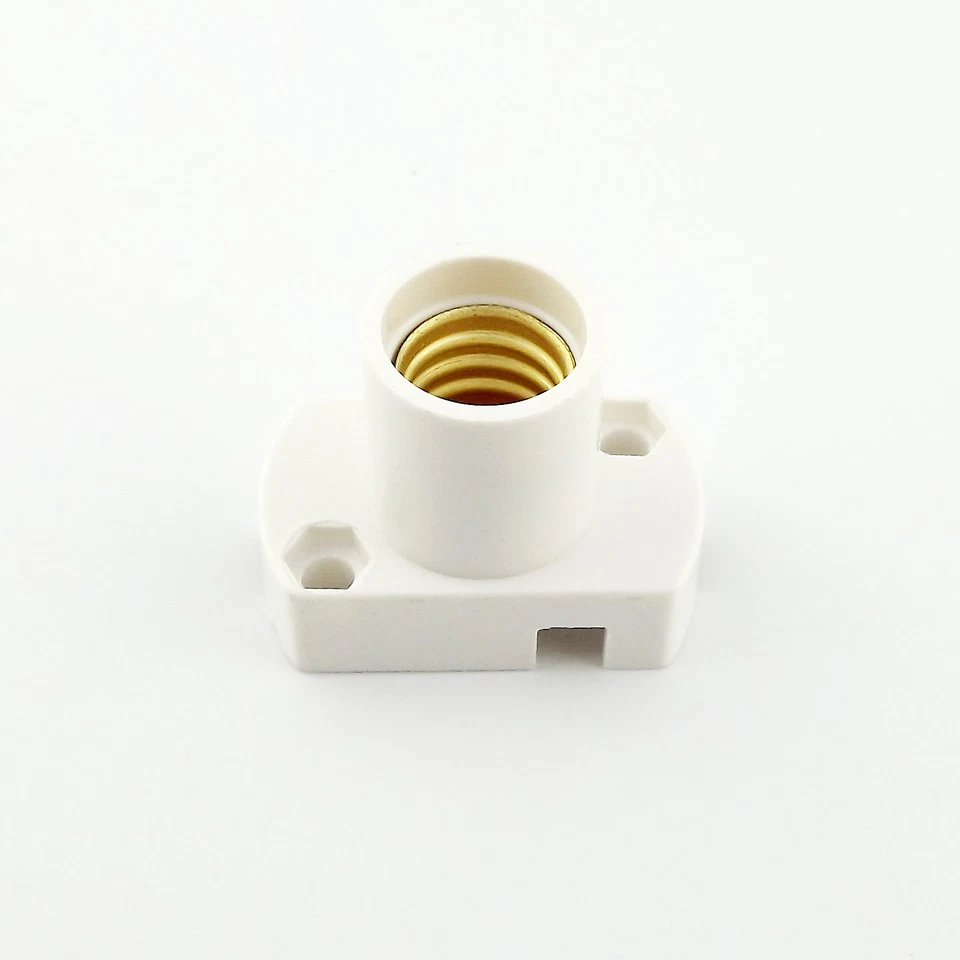 E12 LED Bulb Lamp Light Chandelier Base Screw Holder Rectangle Shell Wall Socket - Image 1 of 1