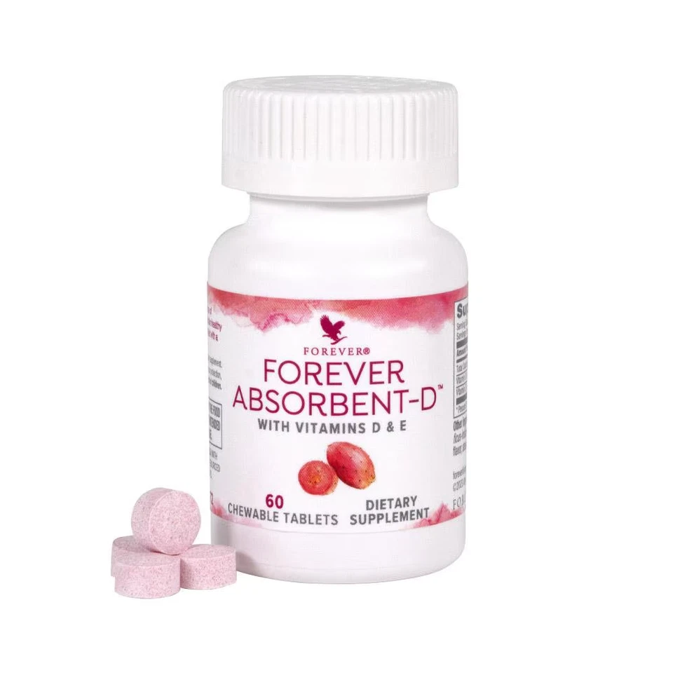 Forever Absorbent-D prickly pear-flavored chewable tabs HALAL, KOSHER - Image 1 of 1