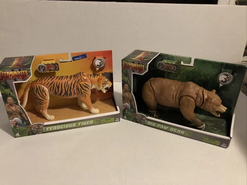 2019 Jumanji Toys Animal Figure set lot 2 Bear, Tiger Cover