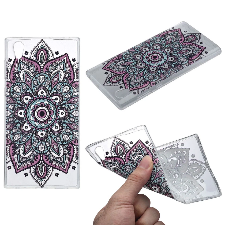 Housse Sony Xperia XA1 Étui Téléphone Protection Sac Coque Henna Multicolore - Photo 1/4