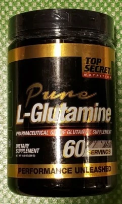 Top Secret Nutrition - L-Glutamina pura - Sin sabor - 60 porciones - Caducidad 9/2026 Foto 1 de 4