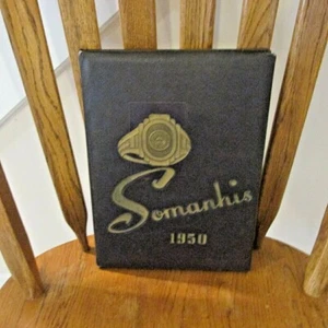 1950 Manchester High School Yearbook.  Somanhis.  Manchester, CT.  Free Shipping - Picture 1 of 3