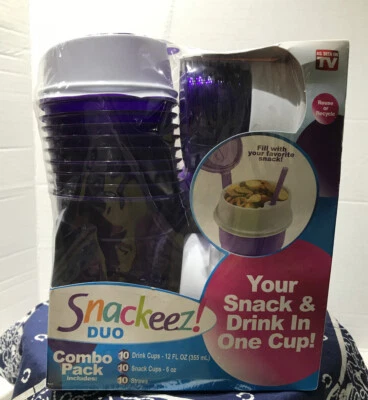 *  * Snackeez Duo All-in-One Snacking Solution 10 Sets (Blue) - Image 1 of 4