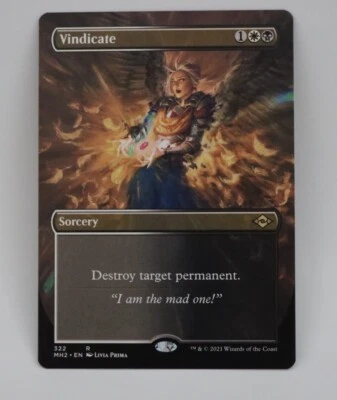 Magic MTG | Vindicate Extended Art| Modern Horizons 2 - nm - Image 1 of 2