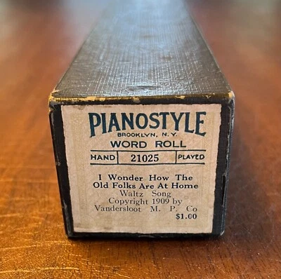 Rollo de piano estilo piano 21025 me pregunto cómo están los viejos en casa Foto 1 de 4