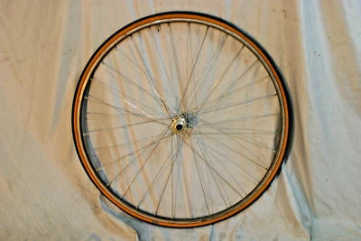 Campagnolo Record 27" roda dianteira de bicicleta de estrada OLW100 32S AV QR Campy EUA remetente - Imagem 1 de 4