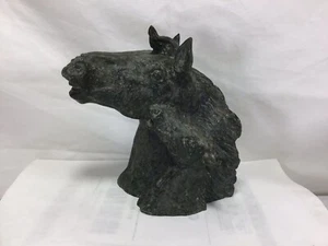 W1 Vintage Antique Earthenware Horse Head Tureen Handmade Signed  - Picture 1 of 15