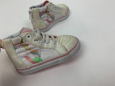 Vans Niñas Brillo Brillante Unicornio Alta Tenis Zapatos 4.5 Niño Pequeño ¡Adorable! Foto 1 de 4