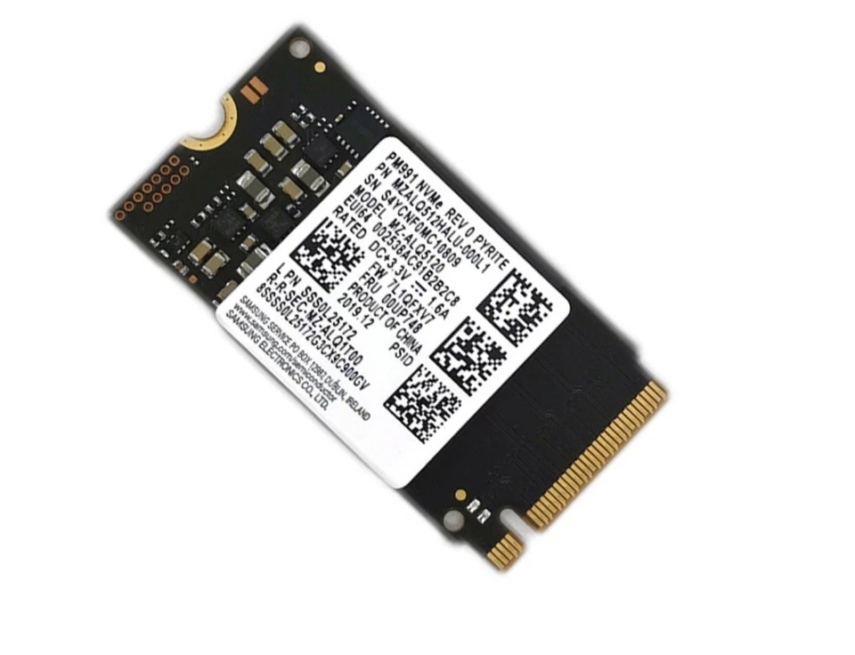 512gb Samsung SSD M.2 2242 Pm991 NVMe Mzalq512halu-000l1 Mz-alq5120 00up748