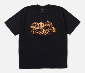 NEIGHBORHOOD JAPAN SS-9 MEN'S T-SHIRT 232PCNH-ST09 BLACK SIZE LARGE - BRAND NEW - Picture 1 of 3