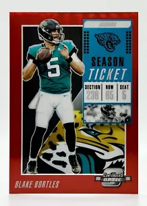 2018 Panini Contenders Optic Red Prizm #51 Blake Bortles 45/199 Jaguars - Picture 1 of 2