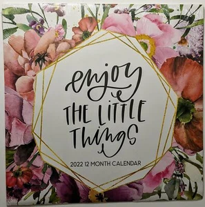2022 "Enjoy The Little Things" 12-Month Wall Calendar - Great for Crafting Decor - Bild 1 von 2