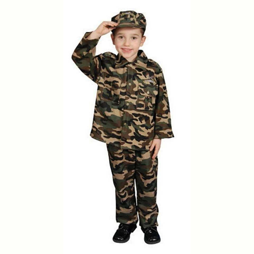 DELUXE MILITARY OFFICER CHILD HALLOWEEN COSTUME BOYS SIZE SMALL 202-S - Image 1 of 1
