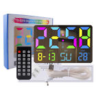 Ts-5310 Digital Rgb Wall Clock Large Screen Mirror Alarm Clock 5 Gear Brightness