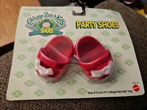 Cabbage Patch Niños CPK Zapatos de Fiesta De Colección 1996 Rojo Nuevo Paquete Sellado de Fábrica - Imagen 1 de 2
