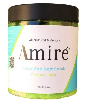 Green Tea Dead Sea Salt Body Scrub Infused with Argan, Peppermint Sunflower Oil - Image 1 of 2