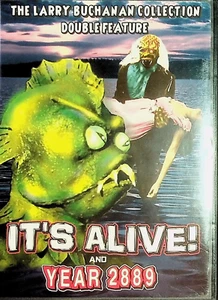 IT'S ALIVE! AND YEAR 2889 DVD, 1969, Larry Buchanan Collection DOUBLE FEATURE TV - Picture 1 of 4
