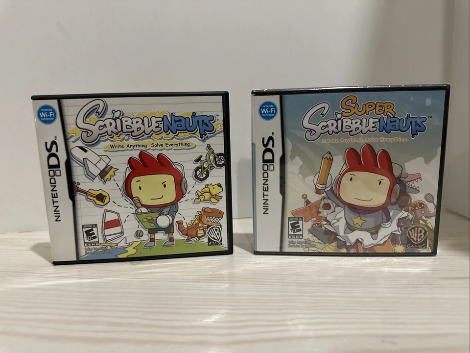 Scribblenauts and Super Scribblenauts (Nintendo DS Bundle) - CIB, Tested - Image 1 of 4