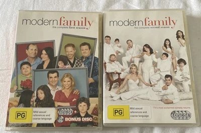 Modern Family Seasons 1 And 2 DVD Series Free Shipping Region 4 - image 1 of 4