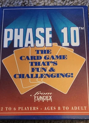 Vintage Phase 10 Card Game by Fundex 1992 No.9220 - Image 1 of 3