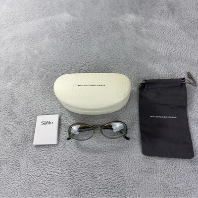 Balenciaga Paris NWT Women Cat Eye Green Glasses Non Prescription BAL 0117 Italy - Image 1 of 4