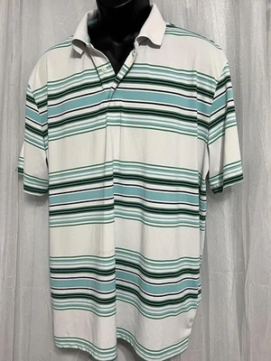 Chaps Golf Men's Striped Polo Shirt XL - Image 1 of 3