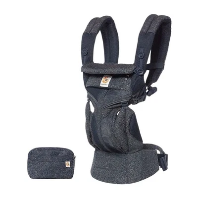 Portabebés Ergobaby Omni 360 Cool Air Mesh ergonómico - Tweed azul Foto 1 de 4