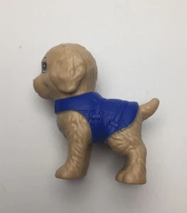 Barbie Mattel Dolphin Magic Ocean View Boat Pet Dog Puppy Figure in Blue Harness - Picture 1 of 3