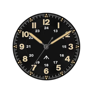 28.5mm Dual-Track Luminous Watch Dial + Hand Set for NH35/36 Black - Picture 1 of 1