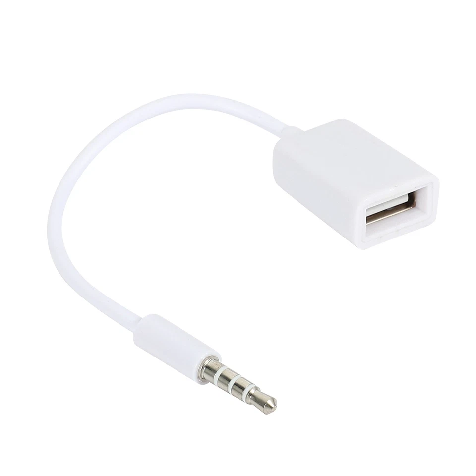1X(3.5mm  AUX Audio Plug Jack A USB 2.0 Femmina  per  MP3 W9O5) - Image 1 of 1