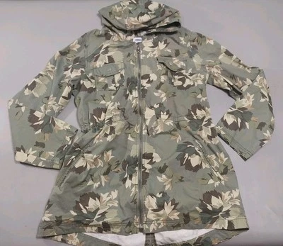 Old Navy Camo Jacket Youth XXL 16 Girls Full Zip Hooded Cotton Hunting Outdoors - Image 1 of 4