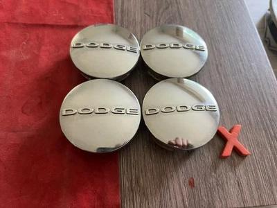 #X (SET 4) DODGE CHARGER CHALLENGER AVENGER CARAVAN JOURNEY WHEEL CENTER CAPS - Image 1 of 4