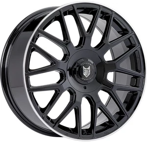 Alloy Wheels 17" Fox VR3 Black Polished Lip For Toyota Mark X ZiO 07-19 - Picture 1 of 1