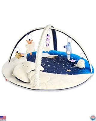 Skip Hop 3 en 1 Actividad Bebé Jugar Gimnasio Abdomen Time Mat, Sueños Celestiales, Gris Foto 1 de 4