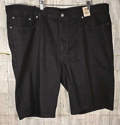 Pantalones Cortos Levi's 469 Sueltos 44 y 46 Negros Denim Para Hombre Se sienta Debajo de la Cintura NUEVO Foto 1 de 4