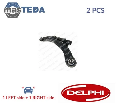 TC1367 LH RH TRACK CONTROL ARM PAIR FRONT DELPHI 2PCS NEW OE REPLACEMENT - Image 1 of 4