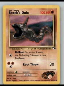 Gym Heroes 69/132 Brock's Onix LP - Imagen 1 de 2