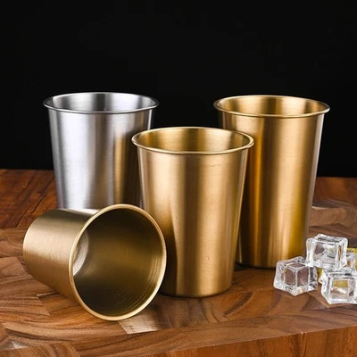 High Quality Stainless Steel Wine Cups Perfect for Camping Picnics and Parties - Image 1 of 4