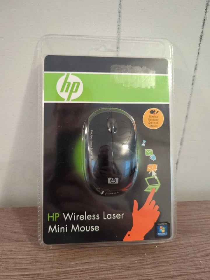 HP Wireless Laser Mini Mouse Black EY018AA - Brand New & Sealed - Image 1 of 3